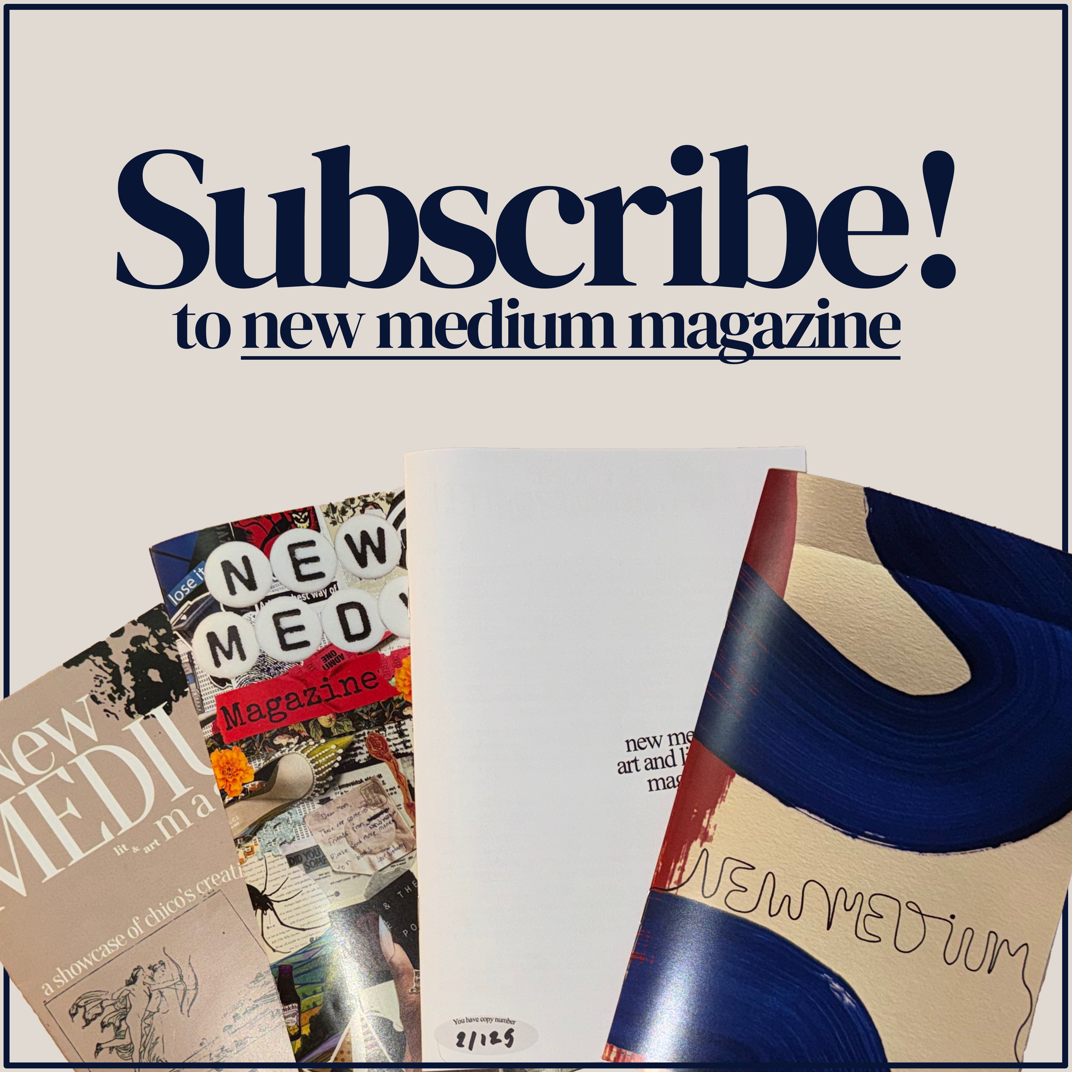 New Medium Magazine Subscription